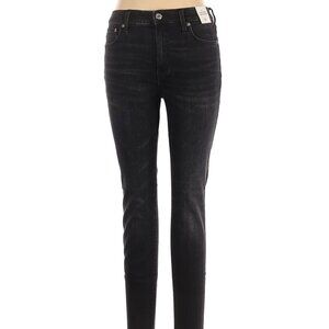 New J.Crew 9” High-Ruse Toothpick Black Jeans Size 30 NWT